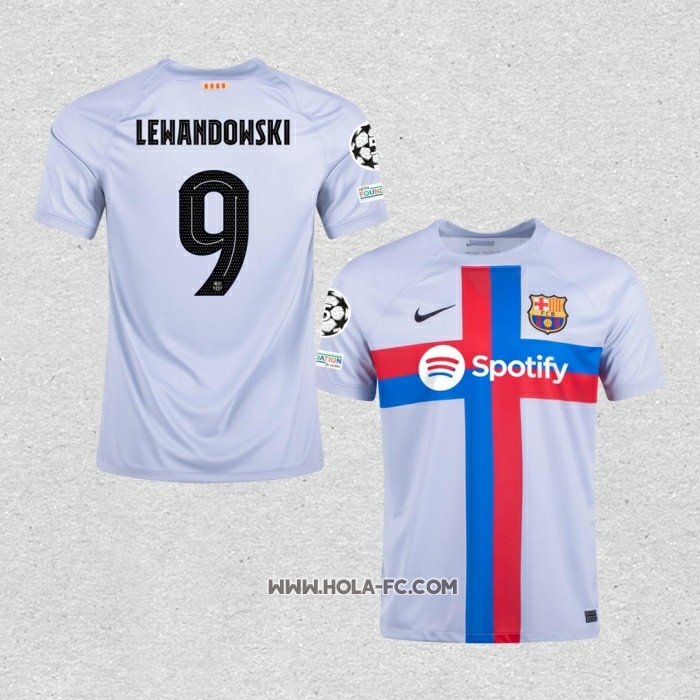 Camiseta Tercera Barcelona Jugador Lewandowski 2022-2023